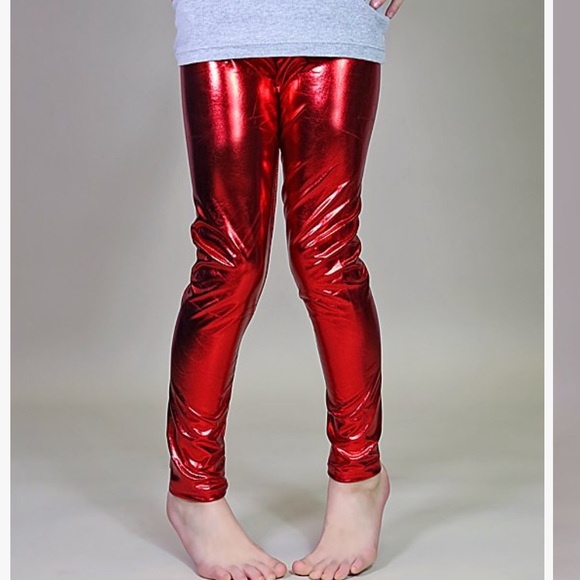 Metallic girls pants size 10 - Picture 2 of 4